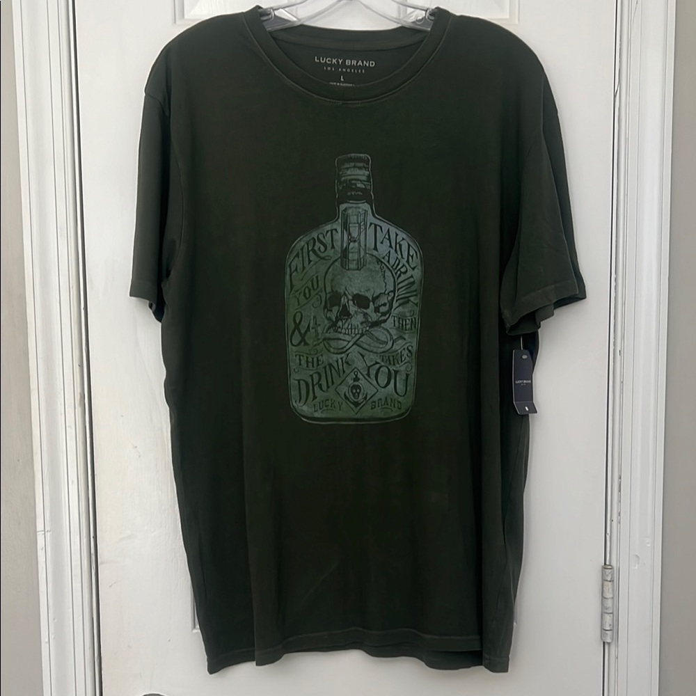 Lucky Brand Green Short Sleeve Tee